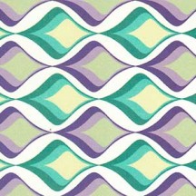 Aqua and Purple Geometric Scales Italian Paper ~ Tassotti